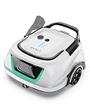 WYBOT A1 Cordless Robotic Pool Cleaner, Automatic Pool Vacuum for Above Ground with 120 Mins, Double Filters, LED Indicator, Charge in 2.5 Hours, 4 Cleaning Modes, Ideal for Above Pools