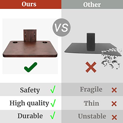 Siondoux Floating Projector Wall Mount Dvd Shelf Wooden Floating Entertainment Center Supports 24Lbs,Perfect For Projector, Xbox, Ps5, Dvd Player,Game Console, Cable Box, Floating Shelf For Under Tv #TOP6