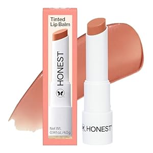 Honest Beauty Moisturizing Vegan Tinted Lip Balm | Antioxidant-rich Acai Extracts + Avocado Oil | Paraben Free + Cruelty Free | Lychee Fruit