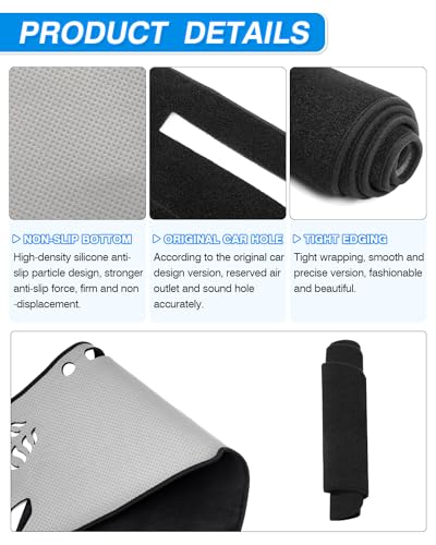 Cartist Dash Cover Compatible with GMC Sierra/Chevy Chevrolet Silverado 1999-2006, GMC Yukon XL/Chevy Suburban Tahoe Avalanche 2000-2006 Dashboard Cover Mat Non-Slip Pad Carpet Sunshield Protector