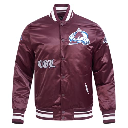 Image of Pro Standard Mens NHL Old English Satin Jacket
