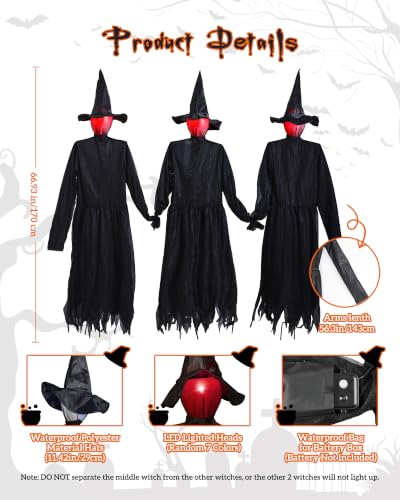 Halloween Yard Witches Decorations DROPS TO - image 2