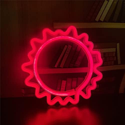 QiaoFei Sun Neon Sign Lights Led Signs with USB or Battery Operated Decor for Kid's Room Bedroom Bar Restaurant Game Room Christmas Valentine's Day Birthday Party LED Art Decoration Light-Red