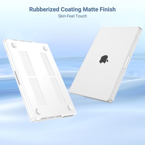 Image of MOSISO Compatible with MacBook Pro 14 inch Case 2025 2024 2023 2022 2021 M5 M4 M3 M2 M1 A3434 A3112 A3185 A3401 A2918 A2992 A2779 A2442, Hard Shell&Keyboard Cover&Screen Film&Pouch,Frost