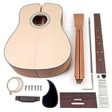 StewMac Premium Body-Built Acoustic Guitar Kit, All Solid Woods | Sitka Spruce Top & Mahogany Back and Sides | Includes Golden Age Tuners