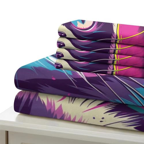 Linge de lit Grumpy le Chat en microfibre douce avec fermeture éclair zip
