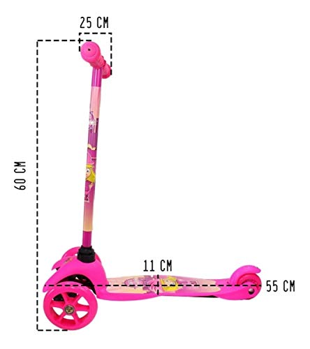 PATINETE SCOOTER COM KIT PROTECAO cor:rosa