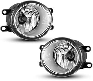 AUTOWIKI OEM Replacement Driving Fog Lights For 2012-2015 Toyota Tacoma Sets H11 12V 55W Halogen Lamp Clear Lens (w/Switch and Wiring Kit)