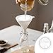4 Pieces Filter Food Filter Strainer 200 Mesh 5 Inch Sieve Fine Mesh Nylon Strainer Sieve Kitchen Funnels for Filtering Coffee Cooking Oil Filtering Yogurt Juice Milk Honey Wine Cheese Soy Milk