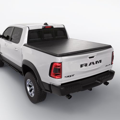 Soft Folding Truck Bed Tonneau Cover|TSTF011|Fits 2009-2026 Dodge Ram 1500 5' 7" Bed Without Ram Box (67.4")