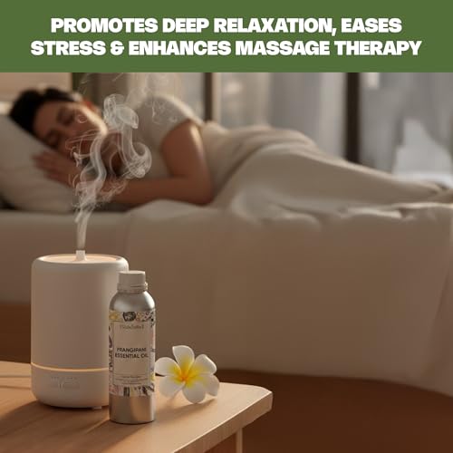 Image of VedaOils Frangipani Essential Oil 100ml | 100% Pure & Natural Frangipani Oil for Hair & Skin Care, Massage, Aromatherapy, Diffuser, Soap & Candle Making