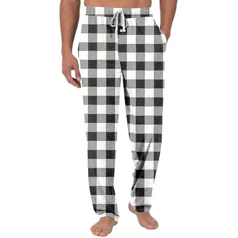 SUUTFBWV Men Christmas Pajama Pants Wide Spring School Slacks Extra Long Renissance Thin Comfort Mens with Pockets Grey L Cover