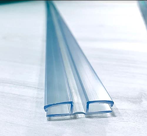 Distinctandunique Clear Pvc Piano Style Living Hinge For 3/16" (4.5Mm) Or 1/8" (3Mm) Material: No Screws Or Glue - Diy For Plexiglass, Acrylic, Glass & More (48 Inch, 1 Piece) #TOP3