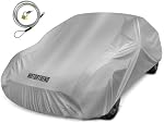 Motor Trend FlexCover Couverture de voiture imperméable pour le vent de pluie tout temps L Convient jusqu'à 190 x 70 x 50 pouces