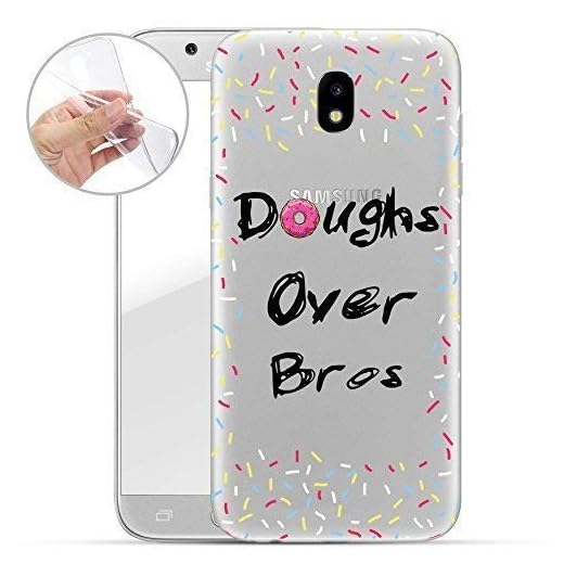 Finoo Samsung Galaxy J5 2017 mjukt flexibelt silikonmobilfodral | transparent TPU fodral skal med motiv | väska Case etui med Ultra Slim Rundum-skydd | Doughs over Bros