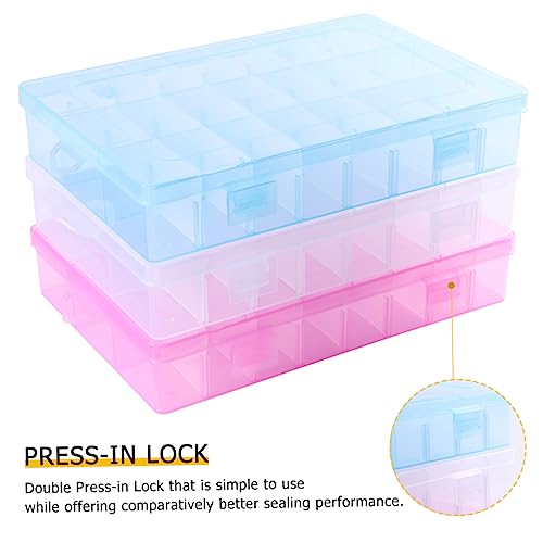 Boîtes de rangement en plastique à compartiments NUOBESTY pour bijoux et perles - 8