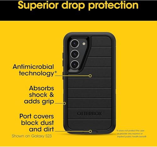 Image of OtterBox Galaxy S25+ (Only) - Defender Series Case - Case Only - Screenless - Rugged & Durable - with Port Protection - Microbial Defense Protection (Baby Blue Jeans (Blue))