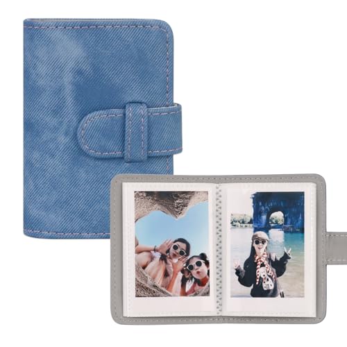 �x�m Mini�t�C�����t�H�g�A���o�� 2x3�C���`�̎ʐ^�̏ꍇ ���h�Ə��^�J�[�h PU���U�[ �|�[�^�u�� �~�j�t�H�g�A���o�� Instax Mini EVO/12/11/8/9/7s/25/70/90�C���X�^���g�J�����ʐ^�p �E�H���b�g�A���o�� (�f�j��,