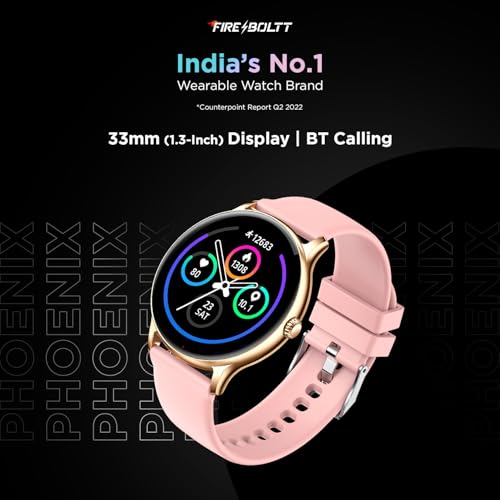 Fire-Boltt Phoenix Smart Watch with Bluetooth Calling 1.3,120+ Sports Modes, 240 * 240 PX High Res with SpO2, Heart Rate Monitoring & IP67 Rating... - Image 2