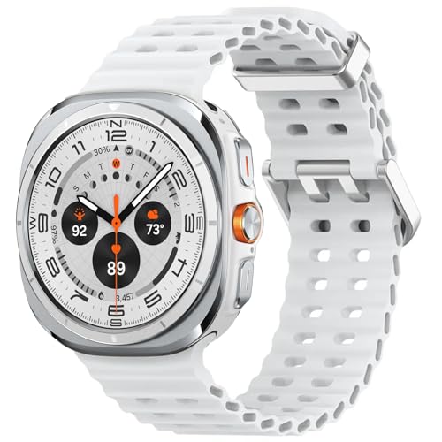Bracelet silicone marin Galaxy Watch Ultra 47mm anti-irritation et résistant à la transpiration