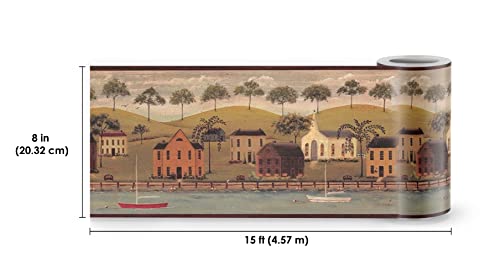 Concord Wallcoverings Vintage Village Harbour Wallpaper Border #TOP20