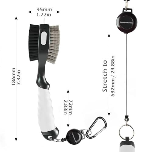 THIODOON 2 Pack Brush with Keychain