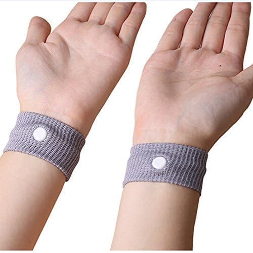 Image of Anti-Nausea Wristband for Anxiety, Travel, Sea, Car, Air Sickness Reliefs Handband Pack of 2 Pair