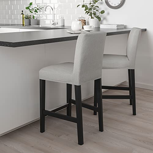 Tabouret de bar BERGMUND noir et gris clair 62 cm ProTuning - 3