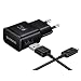 Produktbild Original Samsung EP-TA20EBE + EP-DG950 2in1 in Schwarz für Samsung Galaxy S9 Duos USB Typ-C Datenkabel Netzteil 2A Ampere 2000 mAh Ladegerät Aufladekabel Travel Charger USB Typ-C Bulk verpackt + gratis Zauberwölkchen® Display Cleaner zum reinigen Ihres Bildschirms