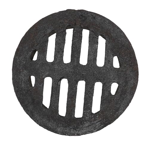 PENIKOKO Drenaje de Piso de Hierro Antióxido Rejilla de Sumidero con Filtro Pelos para Baño Cocina Fácil Limpieza