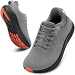 JOINFREE Homme large orteil boîte chaussures de marche Slip-on léger Coussioned Non Slip Sneakers Respirant Mode Athlétisme Chaussures pour la course, Gym & Port quotidien