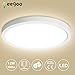 Produktbild Oeegoo LED Deckenleuchte, Flimmerfreie Deckenlampe 12W 960lm, 13mm Ultraslim einstellbar Einbauleuchte Ø16cm, Led Bürodeckenleuchte, Flurlampe, Wohnzimmerlampe 4000K