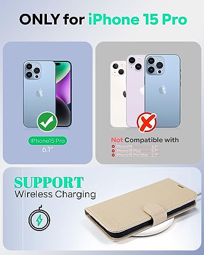 OCASE for iPhone 15 Pro Wallet Case - Image 2