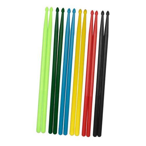 Baguettes de batterie pour débutants légères et colorées en nylon
