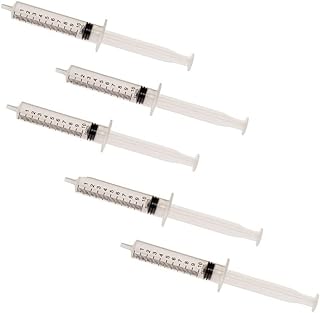Aquarium Additive 10 ml Measuring/Dosing Syringe 5 Pack Bundle