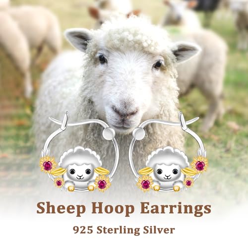 Animal Hoop Earrings for Women 925 Sterling Silver Chihuahua/Yorkie/Goat/Pig/Frog/Scorpion/Spider/Mermaid Huggie Earrings Jewelry Gifts Hypoallergenic3