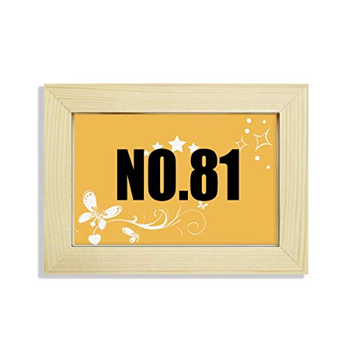 Marco de madera de flores Suerte Nº81: artesanía fina y pintura personalizada 2