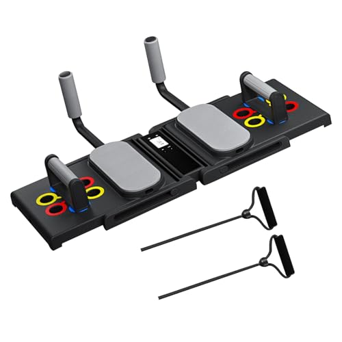 Tuxxjzm Tabla de ejercicios de flexión, equipo de entrenamiento de gimnasio en casa, portátil, multifuncional, equipo de entrenamiento de fuerza para hombres y mujeres