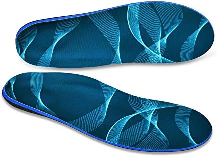 Arch Support Shoe Insert Men Orthotic Plantar Fasciitis Feet Insoles for Flat Feet Over-Pronation Heel Pain Relief (US Mens 9-9.5 | Womens 11-11.5)