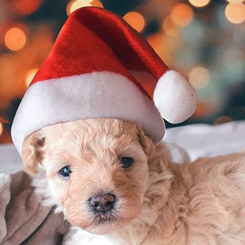 12Pcs Santa Hats Christmas Hats Classic Comfortable Toddler Christmas Hats for New Year Christmas Holiday Party Supplies Christmas Hat 28x38cm