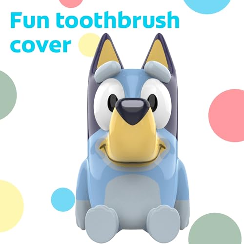 Colgate Kids Toothbrush Set, Kids Toothbrush and Toothpaste Set, Includes Manual Bluey Toothbrush, Kids Toothpaste, and Kids Battery Toothbrush with Included AA Battery, Bluey Gift Set - image 4