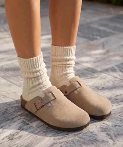 KIDMI Genuine Suede Clogs