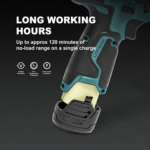 Liki 13210S Cordless Drill Driver Set, 12V Power Drill Kit With Battery And Charger, Max Drill 280 In-Lb Torque 3/8 Inch Keyless Chuck Built-In Led-Drill thumb #4