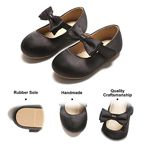 Image of Felix & Flora Toddler Flower Girl Dress Shoes - Girl Ballet Flats Party School Shoes Wedding