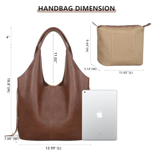 Bolso para mujer de cuero genuino, estilo boho y liviano miniatura 4