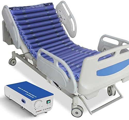 MAIDeSITe Alternating Air Pressure Mattress with Detachable Air Cells, Includes Fuses and Electric Pump System, Fits Standard Size Hospital Bed, S01A
