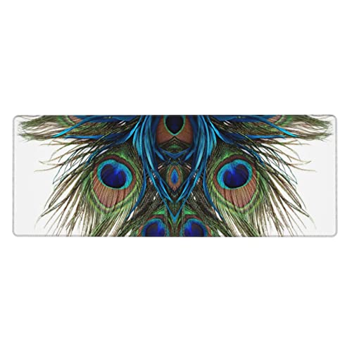 Tapis de souris de jeu en plumes XXL pour clavier d'ordinateur de bureau