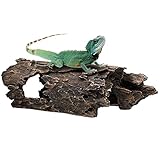 Fhiny Hollow Tree Trunk Resin Aquarium Hideout Caves Tree Log Fish Wood House Decor Bearded Dragon...
