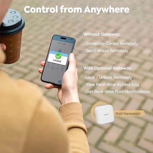 Fingerprint Smart Deadbolt with Keypad – Keyless Entry Lock for Home, Apartment, Office, Airbnb, Rental, Kids & Seniors, App & Code Access, Auto-Lock, Easy DIY Install, Works with Alexa & Google thumbnail 6