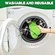 4 Stück Wiederverwendbar Trockene Bodentücher/Feuchte Bodentücher für Swiffer Sweeper Mop, Waschbar Mikrofaser-Wischpads Nachfüllpack für die Reinigung von Hartböden/Holzböden (Grün + Türkis)